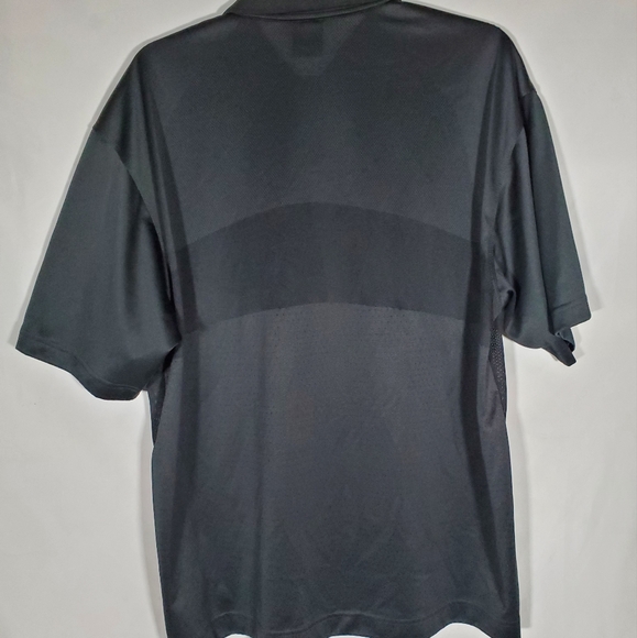 NIKE BLACK DRI-FIT GOLF S/S LIGHTWEIGHT EMBROIDERED LOGO POLO - Picture 5 of 6